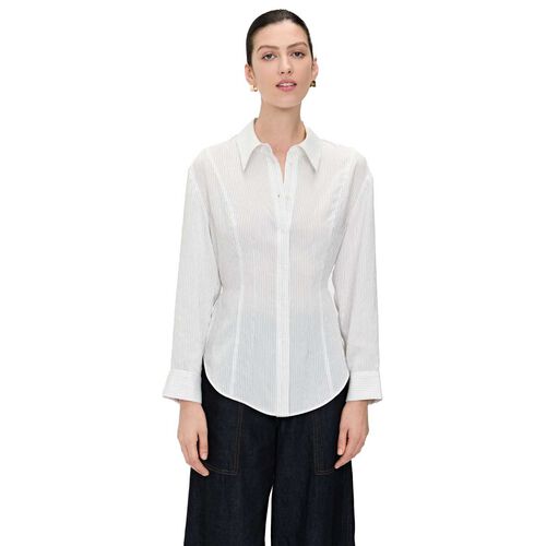 Veronika Maine Light Pinstripe Shirt